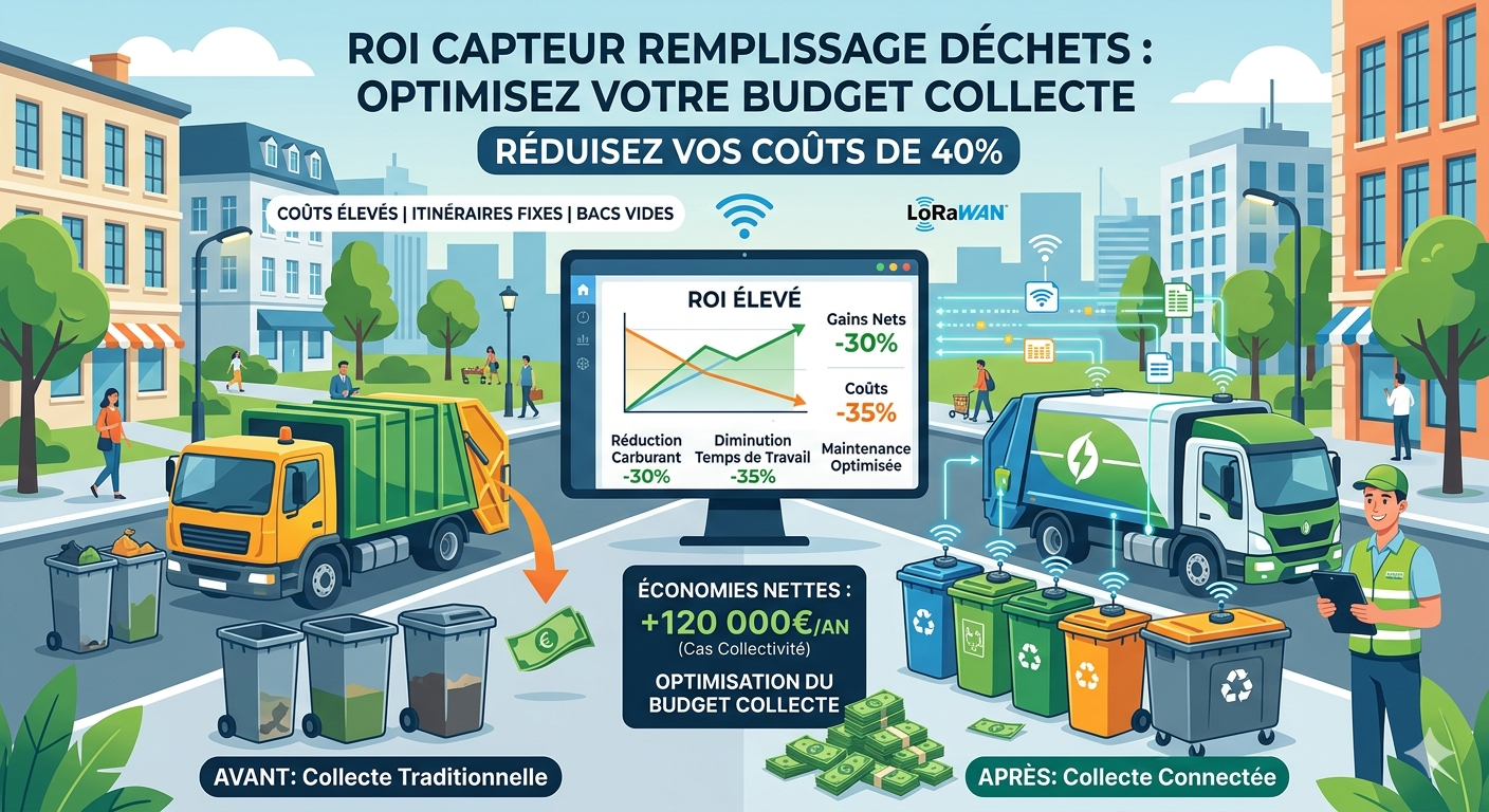 ROI capteurs de remplissage déchets